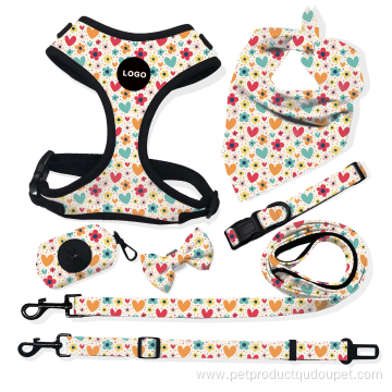 Collar de diseño Bow Leash estampado perro